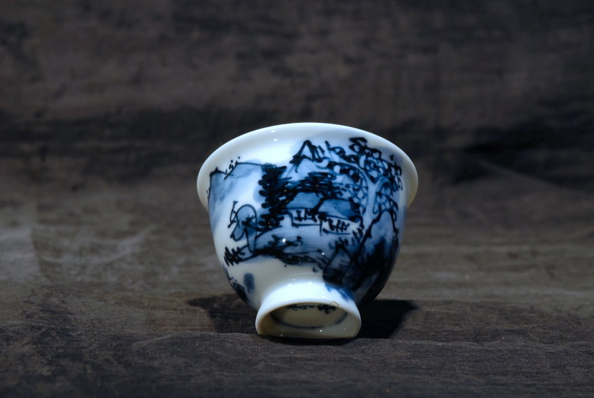 Gyokusen Heian porcelán teáscsésze készlet